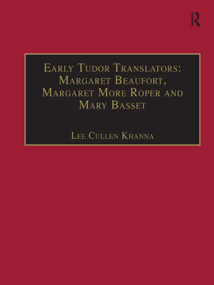 cover image of Early Tudor Translators